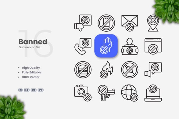 Banned Icons: Graphics and Icons for Modern Design