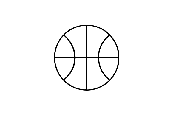Basketball Line Art Graphics