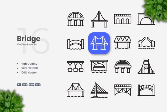 Bridge Icons: Graphics and Icons for Modern Design