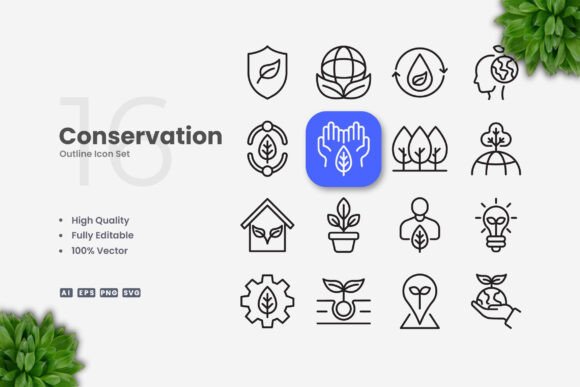 Conservation Icons: Graphics and Icons for Branding