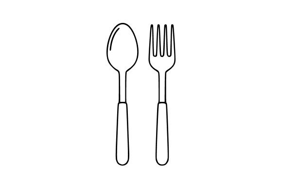 Cutlery Set Clip Art: Graphics and Illustrations for Real Crafting