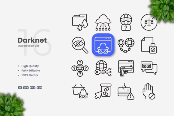 Darknet Icons: Graphics for Handmade Freebies