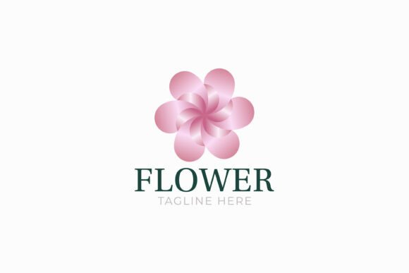 Decorative Flower Logo Simply Shape Graphics