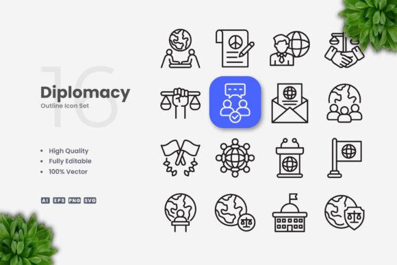 Diplomacy Icons: Graphics and Icons for Polished Publishing