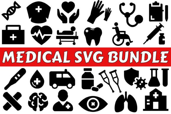 Medical SVG Bundle – 25 Healthcare Vectors