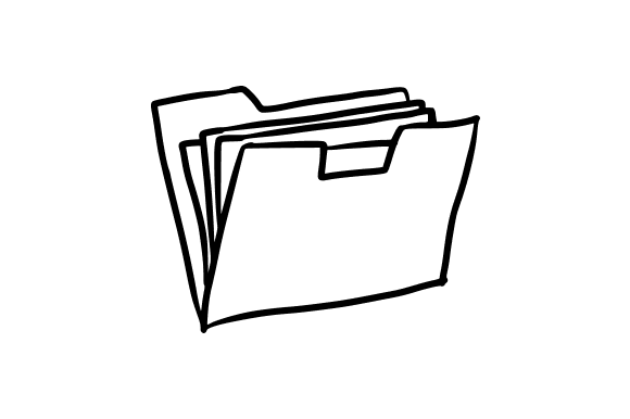 Open Folder with Files Graphics