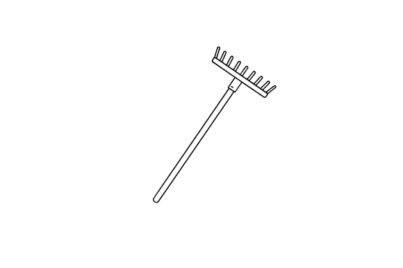 Rake Clip Art: Graphics for Editorial Use