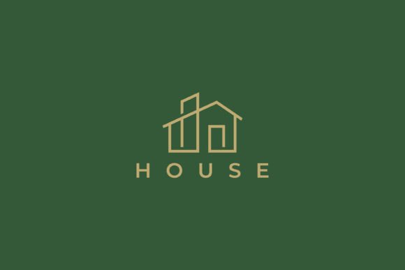 Real Estate Logo House Architectural Graphics