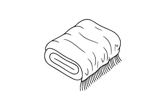 Rolled Up Blanket Clip Art: Graphics for Creative Projects