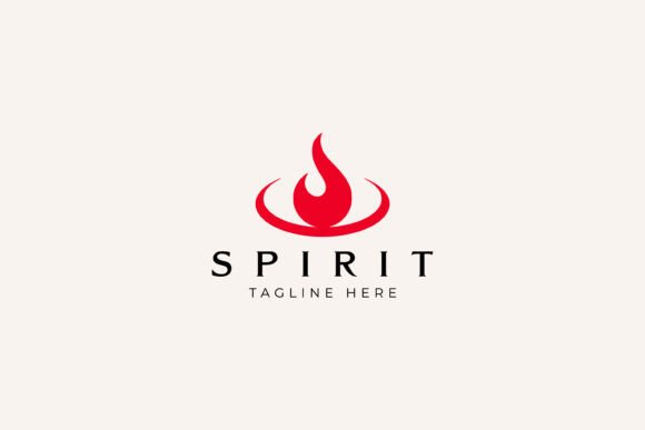 Spirit Red Flame Logo Eye Fire