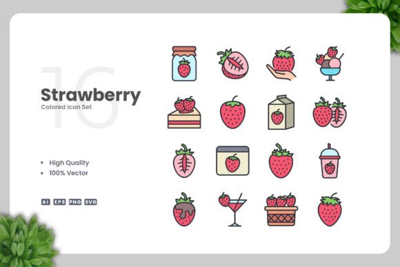 Strawberry Colored Icons Review