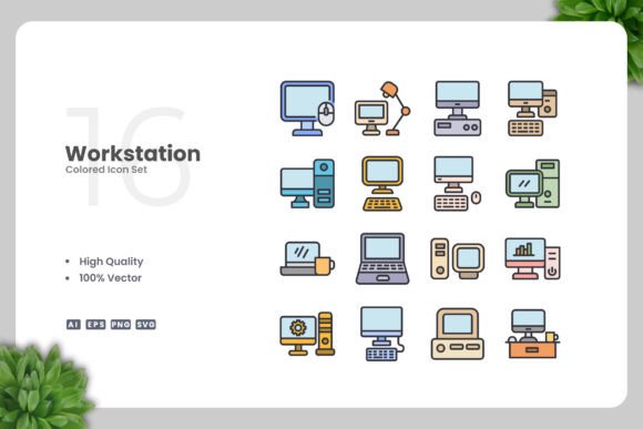 Workstation Colored Icons